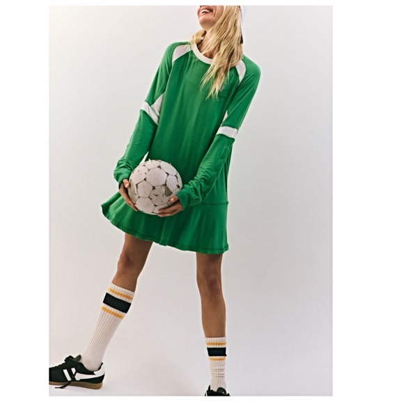 ❌SALE❌ FREE PEOPLE At Bat Layer Shirt Dress Small Oversized Relaxed S NWTS-$80 - Picture 4 of 10